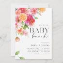 Search for orange floral invitations Baby brunch