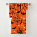 Search for halloween black and orange bath towels Spooky