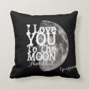 Search for love you to the moon and back cushions Space