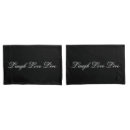 Search for love pillowcases Black and white