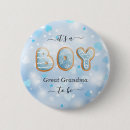 Search for grandma to be baby shower badges Great grandmother