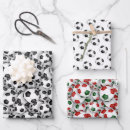 Search for soccer christmas wrapping paper Pattern
