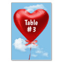 Search for romance table cards heart