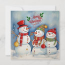 Search for snowmen cards invites Colourful