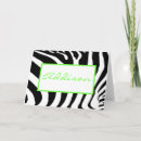 Search for monogram zebra pattern cards invites Initials