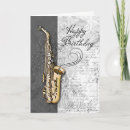 Search for musicians birthday cards Saxophone