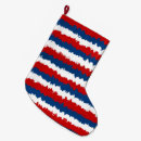 Search for red white and blue christmas stockings Patriotic