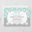 Search for aqua bridal shower invitations Modern