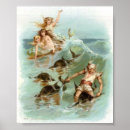 Search for vintage mermaid illustration posters Mermaids
