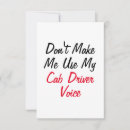 Search for cab cards Driver