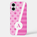 Search for pink stripes iphone cases Monogram initial
