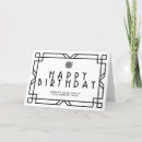 Search for art deco birthday cards Elegant