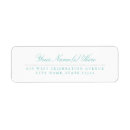 Search for teal and grey return address labels Modern