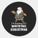 Search for christmas deer stickers Santa