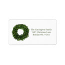 Search for rustic wreath return address labels Mail
