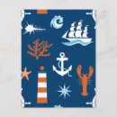 Search for fish pattern postcards Boat