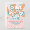 Search for retro groovy invitations Daisies