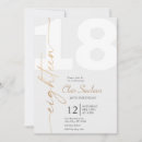 Search for modern eighteen birthday invitations Elegant