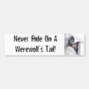 Search for werewolf bumper stickers Wolfman