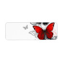 Search for butterfly illustration return address labels White