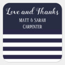 Search for navy and white stickers Love and thanks