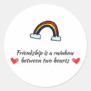 Search for love is sweet heart stickers Rainbow