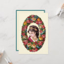 Search for victorian woman christmas cards Vintage