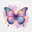 Search for abstract butterfly stickers Watercolor