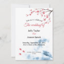 Search for watercolor cherry blossom wedding invitations Pink
