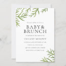 Search for leaf baby shower invitations Watercolor