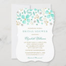 Search for mint and gold bridal shower invitations Modern