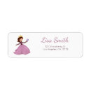 Search for pink dress return address labels Cute