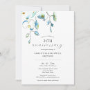 Search for elegant 25th wedding anniversary invitations Watercolor