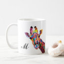 Search for colourful giraffe mugs Wildlife