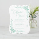 Search for mint bridal shower invitations Floral