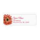 Search for red daisy return address labels Pretty