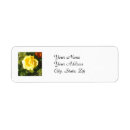 Search for yellow rose return address labels Flower