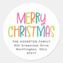 Search for classic return address labels Colourful