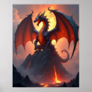 Search for red dragon posters Fire breathing dragon