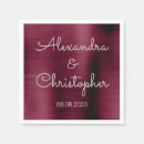 Search for burgundy wedding napkins Reception