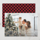 Search for red and black plaid christmas cards One photo