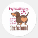 Search for dachshund hearts stickers Doxie