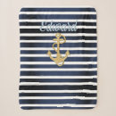 Search for navy and gold blankets Nautical