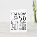 Search for 50 year for men birthday cards 50th
