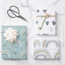 Search for blue heart wrapping paper Modern