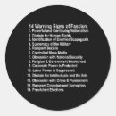 Search for anti fascist stickers Presidential satire