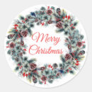 Search for pine wreath stickers Festive