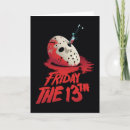 Search for friday 13th cards Bloody knife