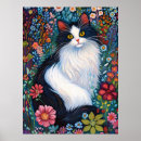 Search for whimsical cat posters Flowers