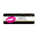 Search for gold lips return address labels Beauty